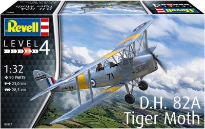 Сглобяем модел Revell Тренировъчен самолет D.H. 82A Tiger Moth