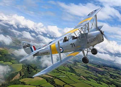 Сглобяем модел Revell Тренировъчен самолет D.H. 82A Tiger Moth