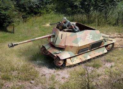 Сглобяем модел Revell танков разрушител Marder I - 7,5cm Pa.K. 40 (Sf.) Auf Geschutzwagen FCM 36 (f)
