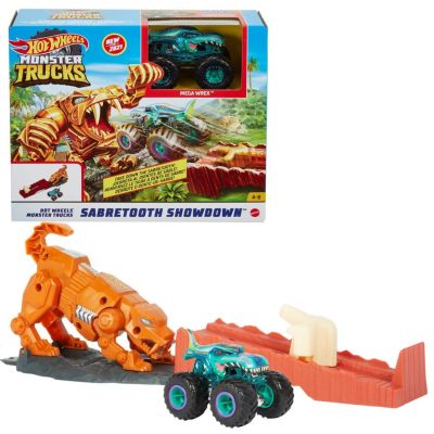 Hot Wheels MONSTER TRUCK - ИГРАЛЕН КОМПЛЕКТ "SABRETOOTH SLOWDOWN" GYL10
