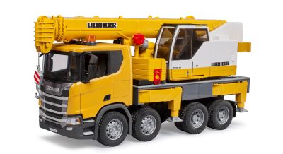 Камион Scania Super 560R с кран Liebherr Bruder 03571
