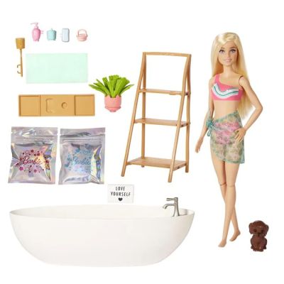 Barbie Кукла с вана и сапунени конфети HKT92 