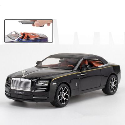 Метален автомобил Rolls Royce Phantom със звук и светлини 1/24 черен
