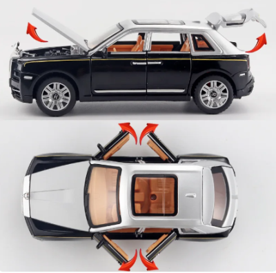 Метален автомобил Rolls Royces Cullinan със звук и светлини 1/22 червен