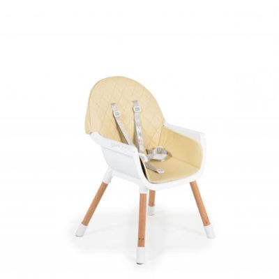 Дървен стол за хранене Cangaroo Gelato 2в1 Бежов