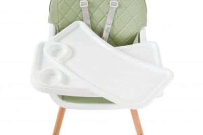 Дървен стол за хранене Cangaroo Gelato 2в1 мента