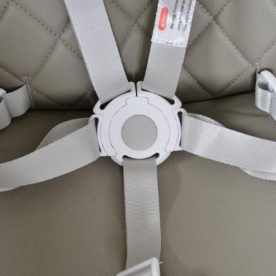 Дървен стол за хранене Cangaroo Gelato 2в1 сив