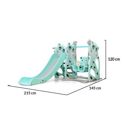 Детска пързалка с люлка и баскетболен кош Garden MIKI 18019 СИН