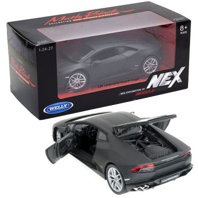 Метален автомобил Lamborghini Huracan Coupe Matte Black Welly 1:24 