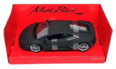 Метален автомобил Lamborghini Huracan Coupe Matte Black Welly 1:24 