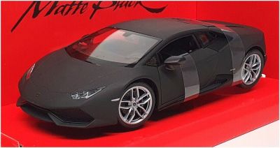 Метален автомобил Lamborghini Huracan Coupe Matte Black Welly 1:24 