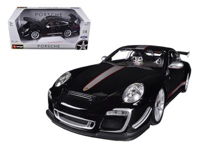 Метална кола Porsche 911 GT3 RS 4 black Bburago 1/18