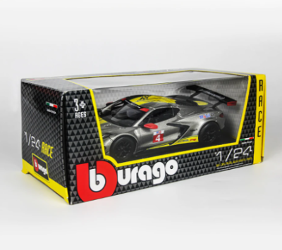 Метален автомобил Chevrolet Corvette C8.R Bburago 1:24 