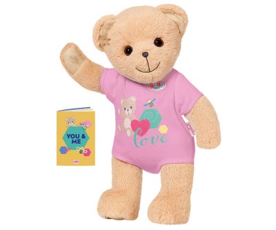 BABY Born - Плюшено мече с розова блузка