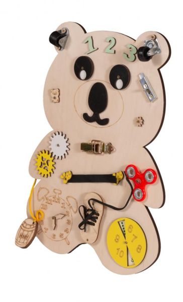 Образователна дървена дъска Монтесори BEAR