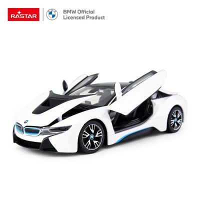 Метален автомобил BMW i8 1:24 Rastar 56500 бял