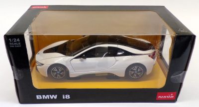 Метален автомобил BMW i8 1:24 Rastar 56500 бял