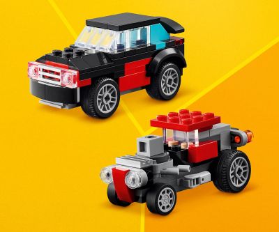 Конструктор LEGO Creator 31146 - Камион с платформа и хеликоптер 3в1