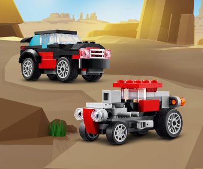 Конструктор LEGO Creator 31146 - Камион с платформа и хеликоптер 3в1