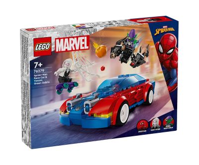 Конструктор LEGO Marvel Super Heroes 76279 Състезателната кола на Спайдърмен с Венъм и Зеления гоблин