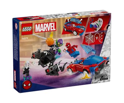 Конструктор LEGO Marvel Super Heroes 76279 Състезателната кола на Спайдърмен с Венъм и Зеления гоблин