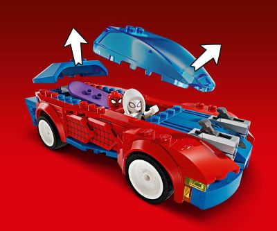 Конструктор LEGO Marvel Super Heroes 76279 Състезателната кола на Спайдърмен с Венъм и Зеления гоблин