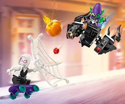 Конструктор LEGO Marvel Super Heroes 76279 Състезателната кола на Спайдърмен с Венъм и Зеления гоблин