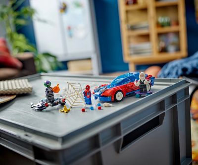 Конструктор LEGO Marvel Super Heroes 76279 Състезателната кола на Спайдърмен с Венъм и Зеления гоблин