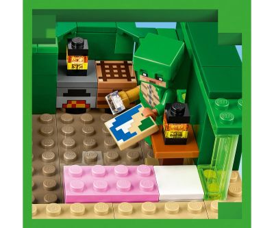 Конструктор LEGO Minecraft 21254 Къща на плажа на костенурките