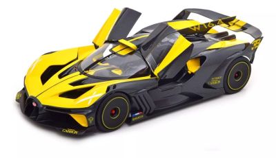 Метална кола Bugatti Bolide Bburago 1/18 жълт