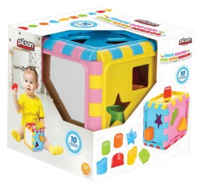 Кубче сортер SHAPE с огледало Pilsan 03226