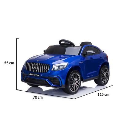 Акумулаторен джип Mercedes GLC 63 S AMG син металик QLS-5688