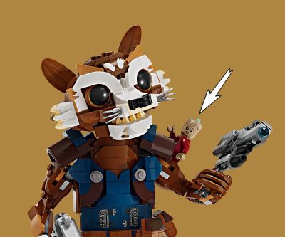 Конструктор LEGO Marvel Super Heroes 76282 Ракета и бебе Грут