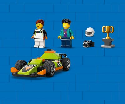 Конструктор LEGO City Great Vehicles 60399 Зелена състезателна кола