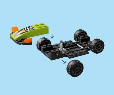 Конструктор LEGO City Great Vehicles 60399 Зелена състезателна кола