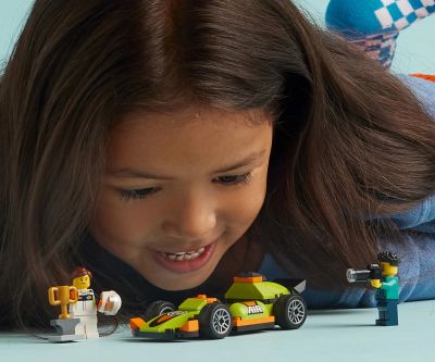 Конструктор LEGO City Great Vehicles 60399 Зелена състезателна кола