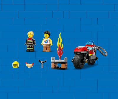 Конструктор LEGO City Fire 60410 Противопожарен мотоциклет