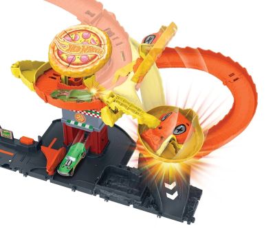 Игрален комплект Змия в магазина за пица Hot Wheels City - Mattel HTN81