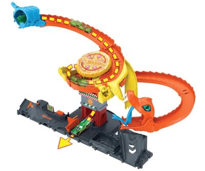 Игрален комплект Змия в магазина за пица Hot Wheels City - Mattel HTN81