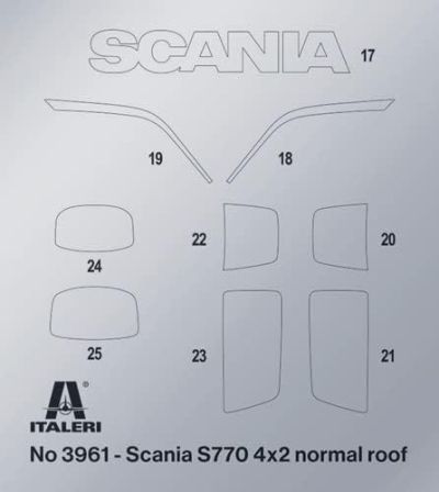 Сглобяем камион Scania S770 4x2 1/24 ITALERI 3961