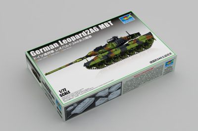 Танк за сглобяване German Leopard 2A6 Main Battle Tank 1:72 TRUMPETER 7191