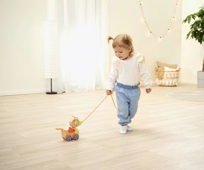 Дървена играчка за бутане и дърпане Пате Eichhorn 100005587