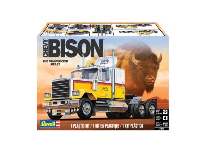 Сглобяем модел камион Chevy Bison Semi Truck Revell R17471