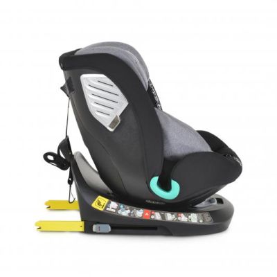 Детски стол за кола Cangaroo QUILL I-SIZE 40-150СМ СИВ