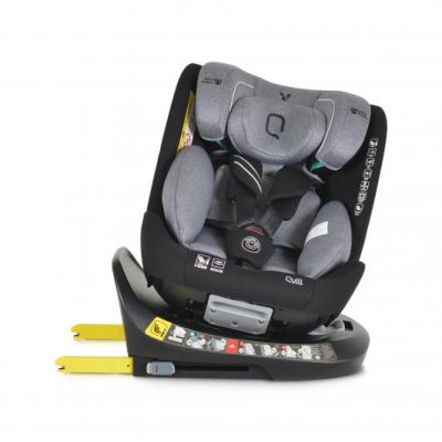 Детски стол за кола Cangaroo QUILL I-SIZE 40-150СМ СИВ