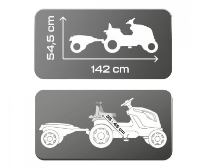 Детски трактор с педали и ремарке Farmer XL Smoby 7600710131