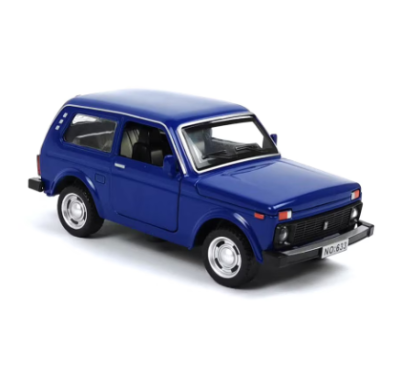 Метална кола Lada Niva 1:32 син