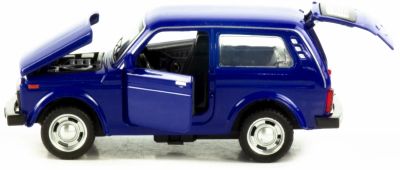 Метална кола Lada Niva 1:32 син
