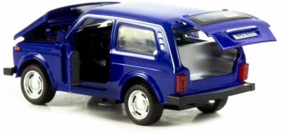 Метална кола Lada Niva 1:32 син