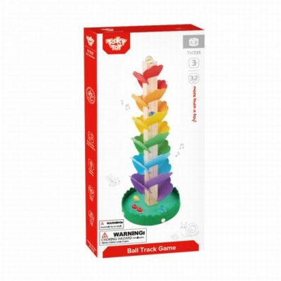 Дървена писта с топче Tooky Toy TH731